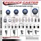 Service Caster 5'' Blue Poly Wheel Swivel 7/16'' Grip Ring Stem Caster Set 2 Brakes, 4PK GR20S514-PPUB-BLUE-PLB-716138-2-S-2 - alternate 3